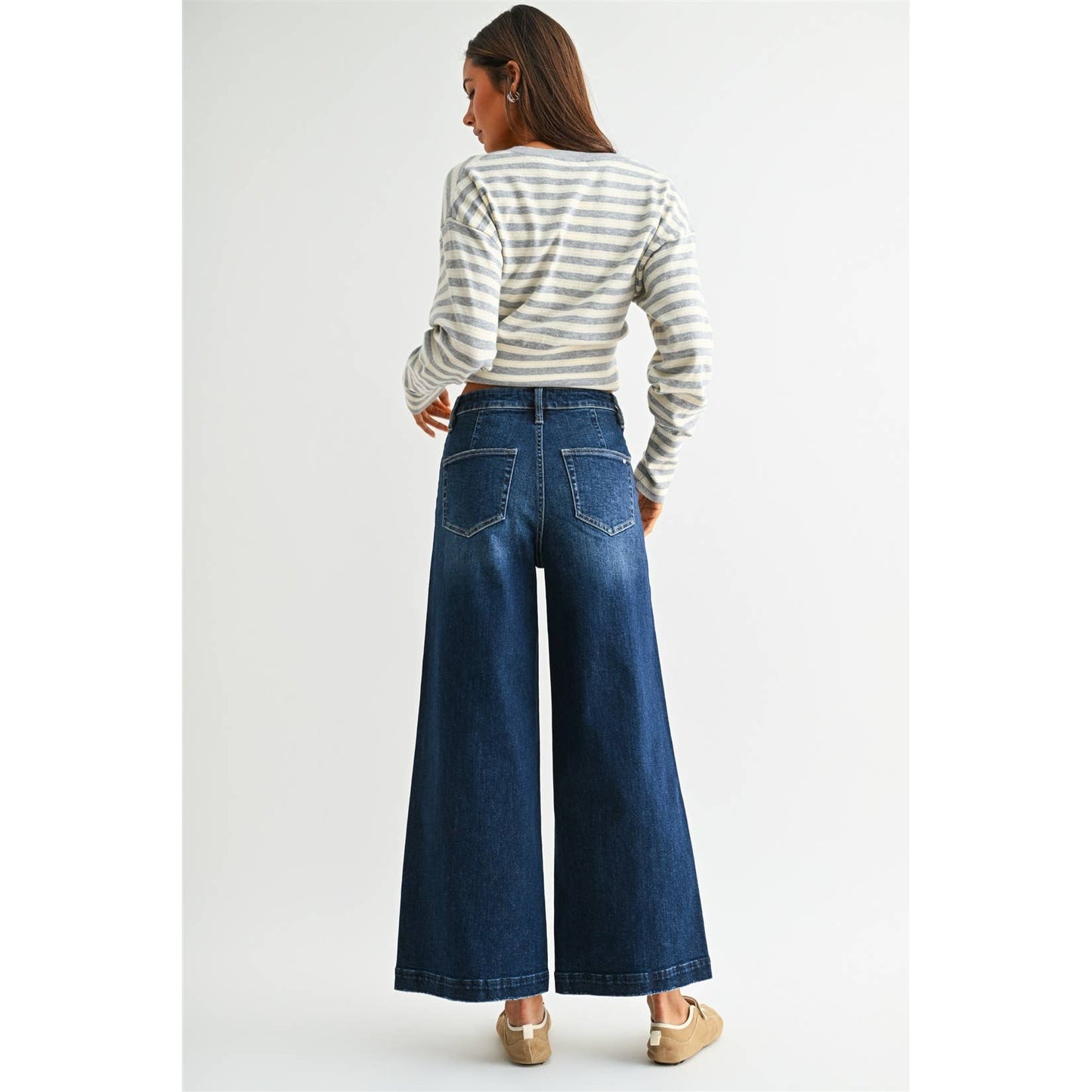 Mica High Rise Crop Patch Pocket Jean