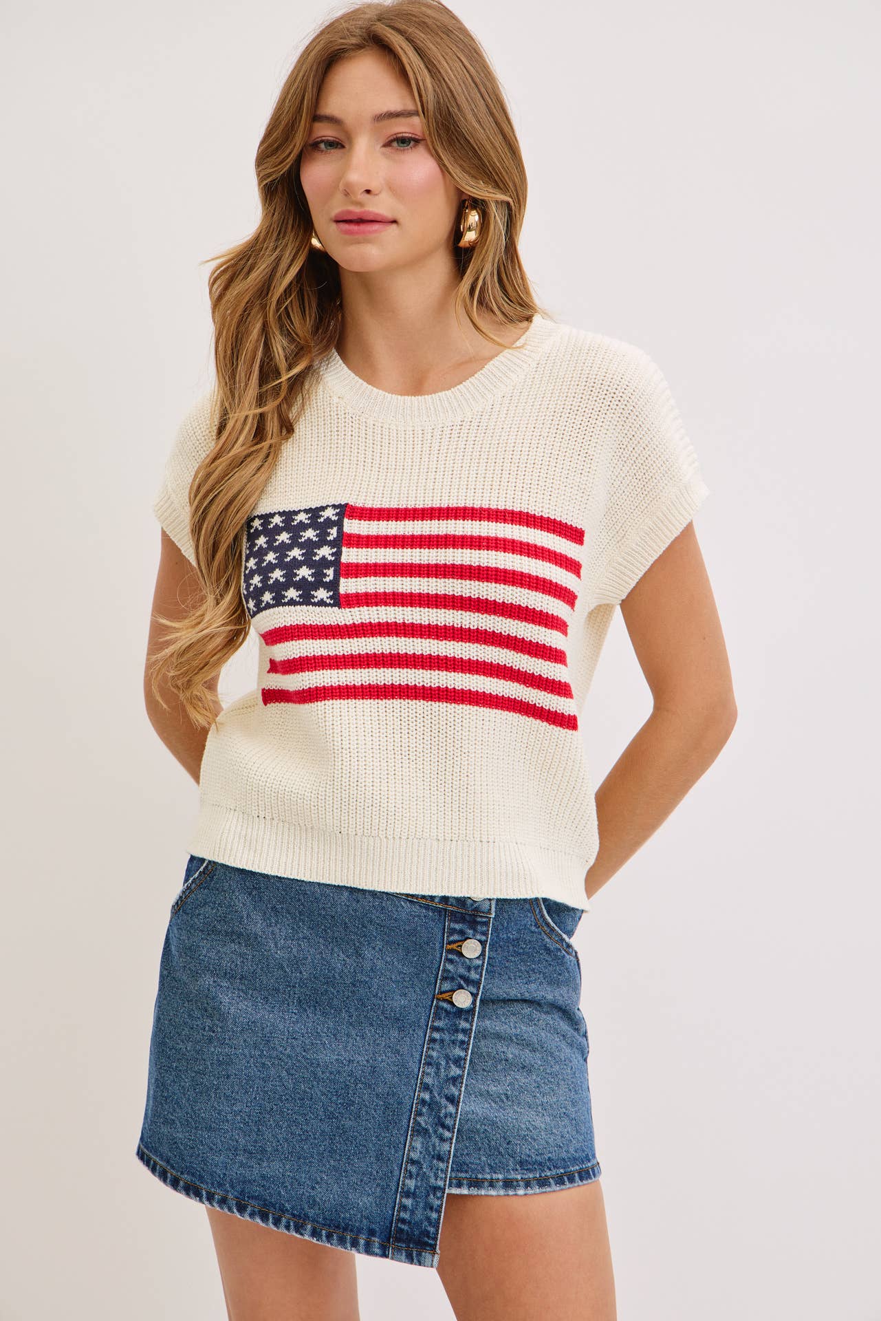 Stars & Stripes American Flag Sweater
