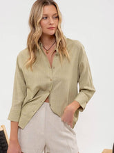 Load image into Gallery viewer, Olive Button Down Shirt
