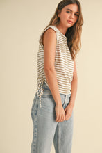 Load image into Gallery viewer, Striped Muscle Style Tank Top
