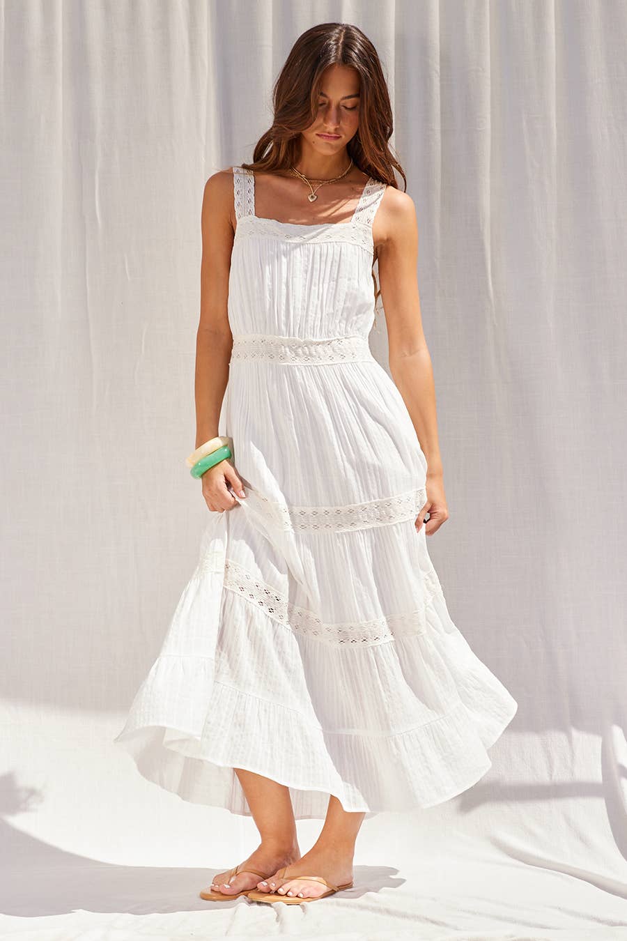 Lace Tiered Dress