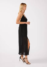Load image into Gallery viewer, Pleated Surplice Maxi Dress
