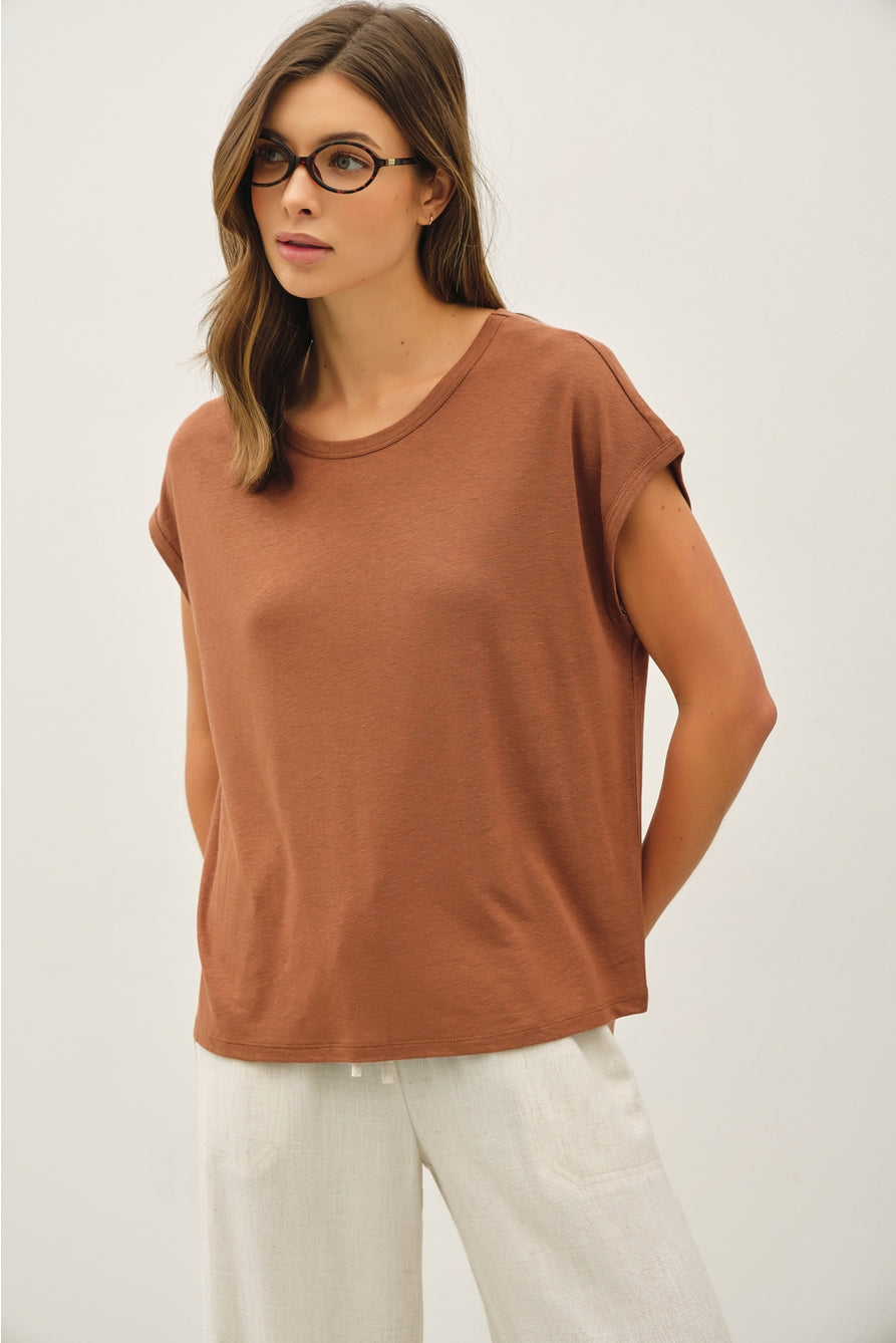 Clay Boxy Tee
