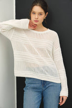 Load image into Gallery viewer, Fisherman Crochet Sweater
