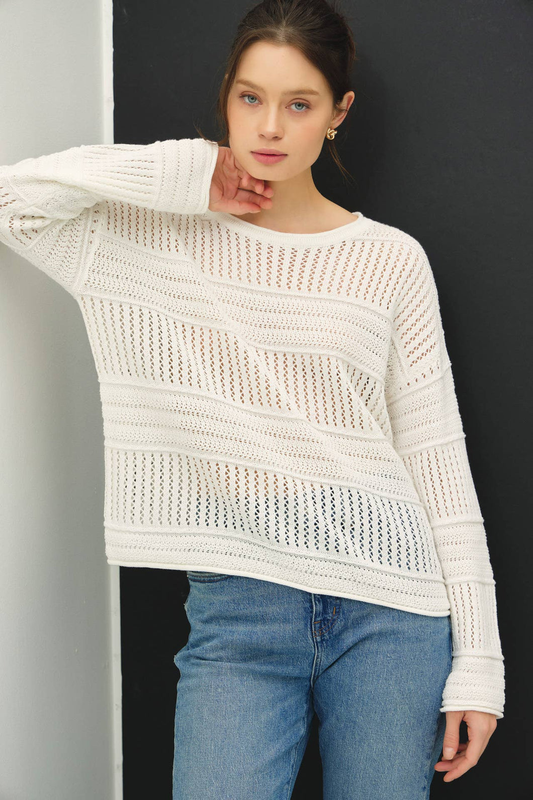 Fisherman Crochet Sweater