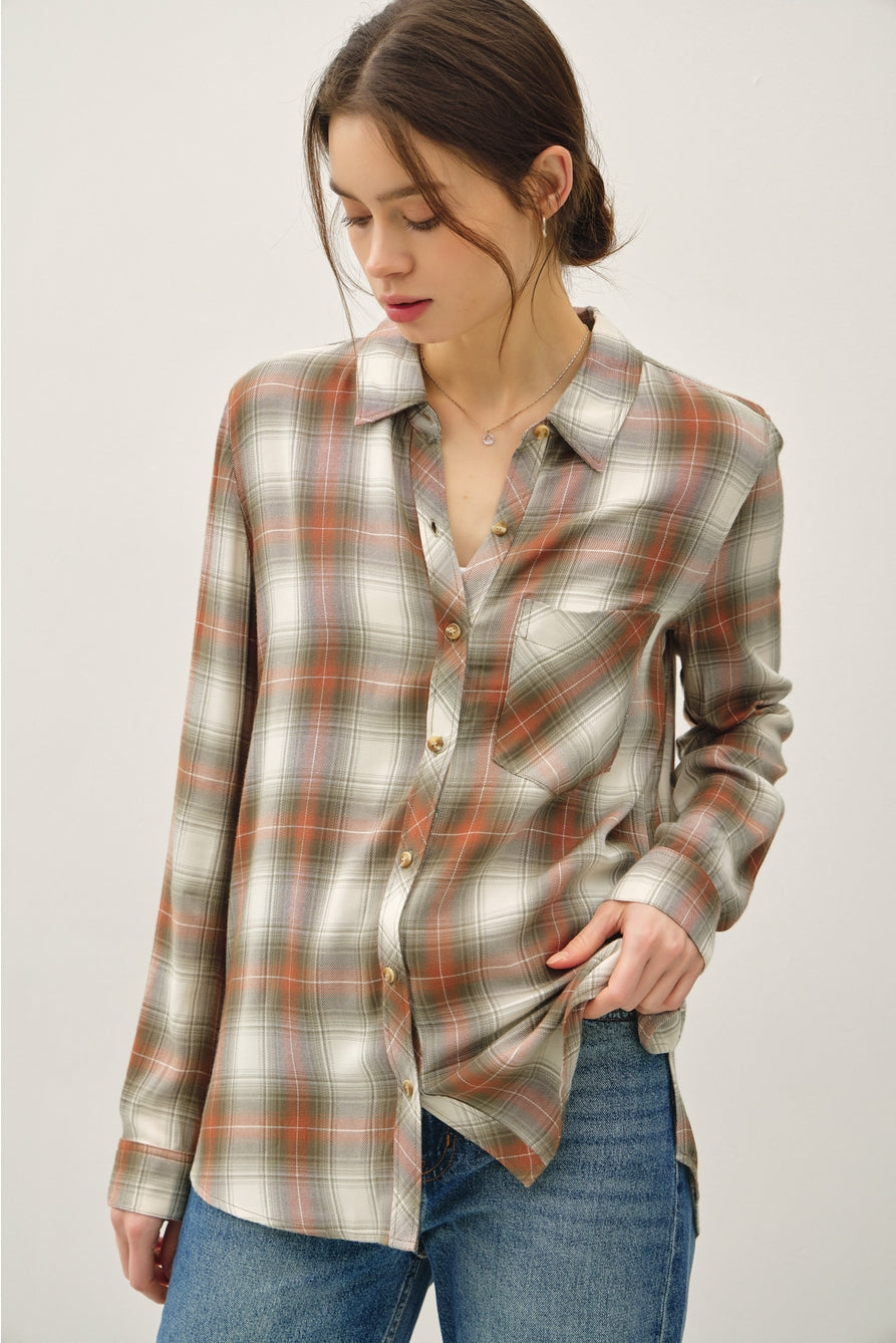 Plaid Button Up Shirt