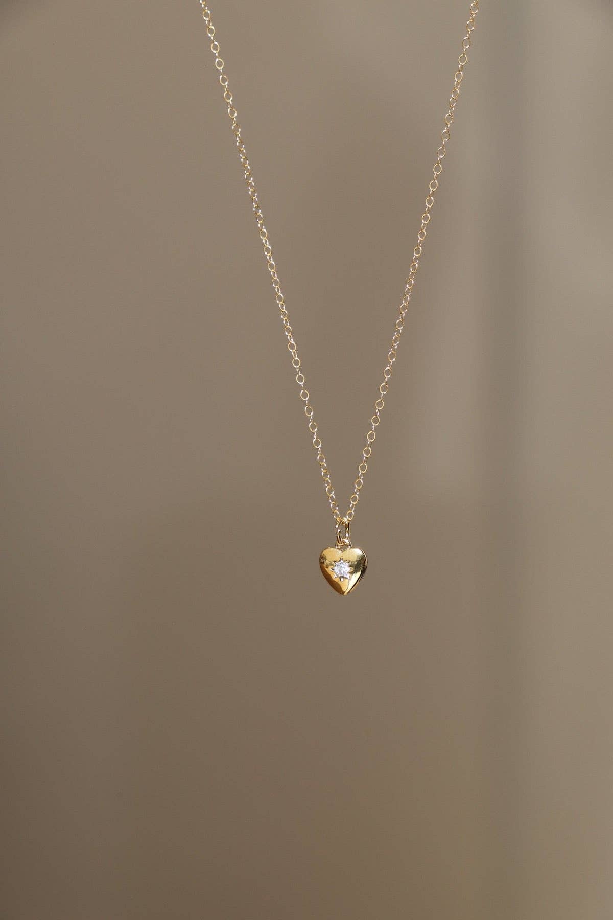 Astra Heart CZ Heart Necklace