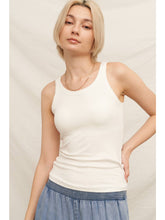 Load image into Gallery viewer, Scoop Neck Tank with Built-in Bra
