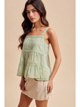 Load image into Gallery viewer, Pintuck Lace Tank
