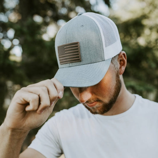 American Flag Snapback Hat 