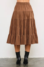 Load image into Gallery viewer, Dark Latte Corduroy Skirt
