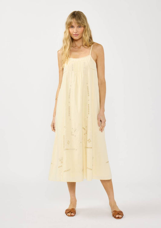 Spaghetti Strap Lace Cutout Maxi Dress 