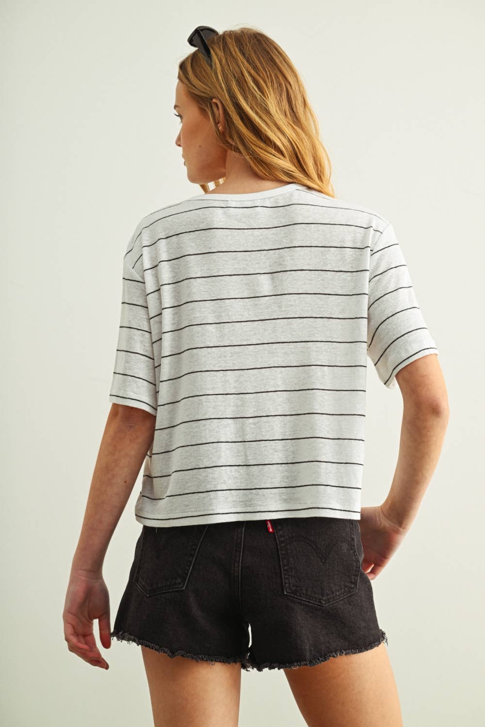 Perfectly Boxy Striped Tee 