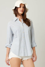 Load image into Gallery viewer, Striped Cotton Shirt Top
