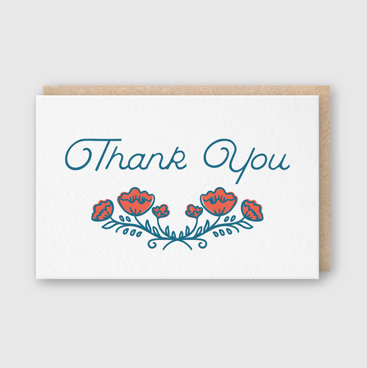 Thank You Poppies Card 
