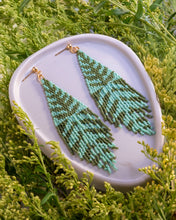 Load image into Gallery viewer, Beaded Handwoven Vine Fringe Earrings

