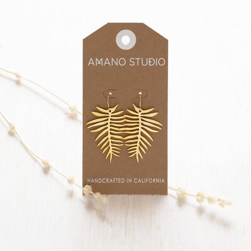 Areca Palm Earrings Amano Studio