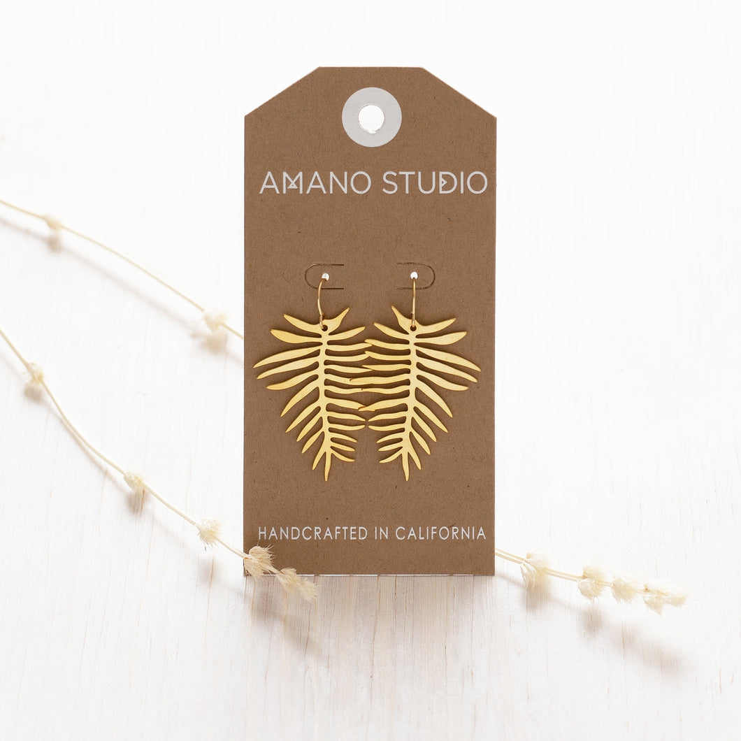 Areca Palm Earrings Amano Studio