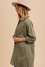 Load image into Gallery viewer, Linen Blend Jacket Shirt
