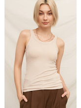 Load image into Gallery viewer, Scoop Neck Tank with Built-in Bra
