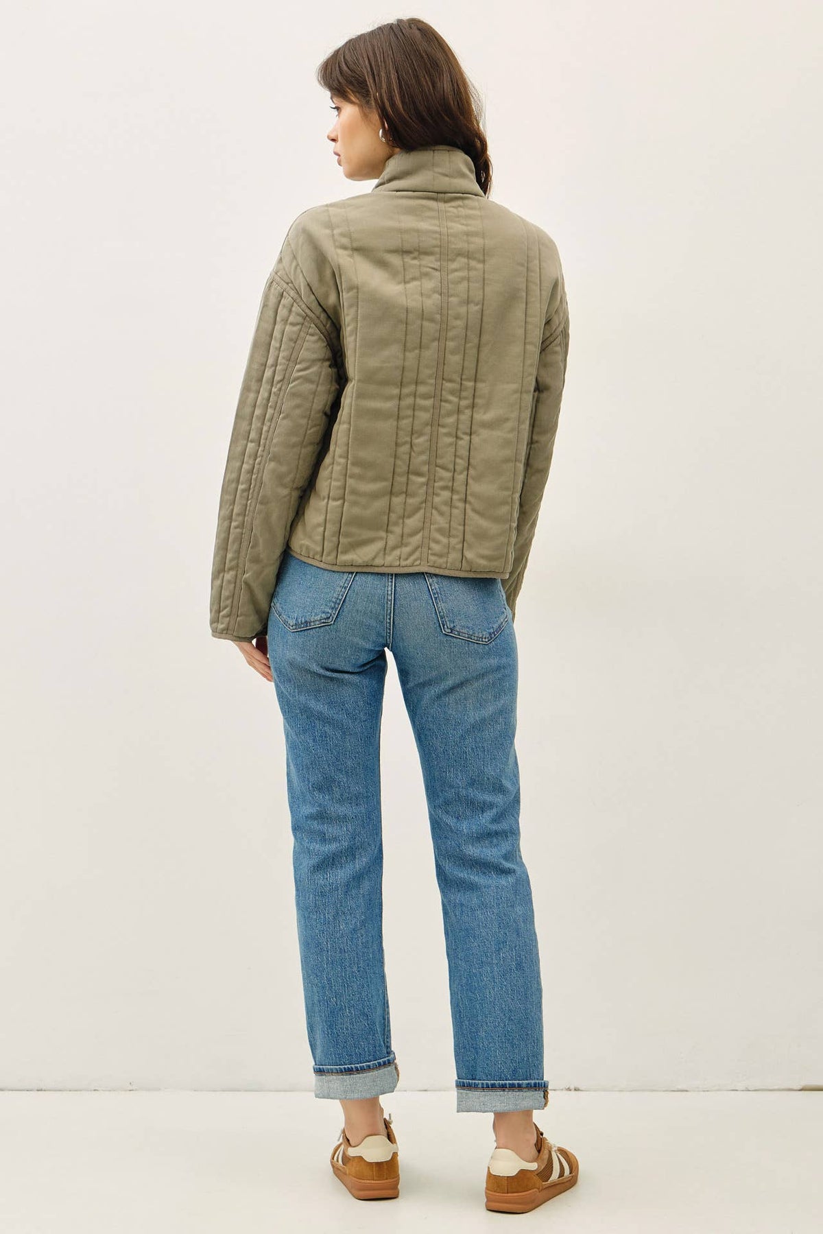 Olive Quilted Jacket