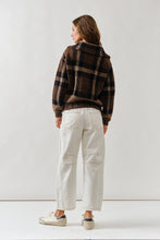 Load image into Gallery viewer, Plaid Button Up Cropped Coat Mustard Seed
